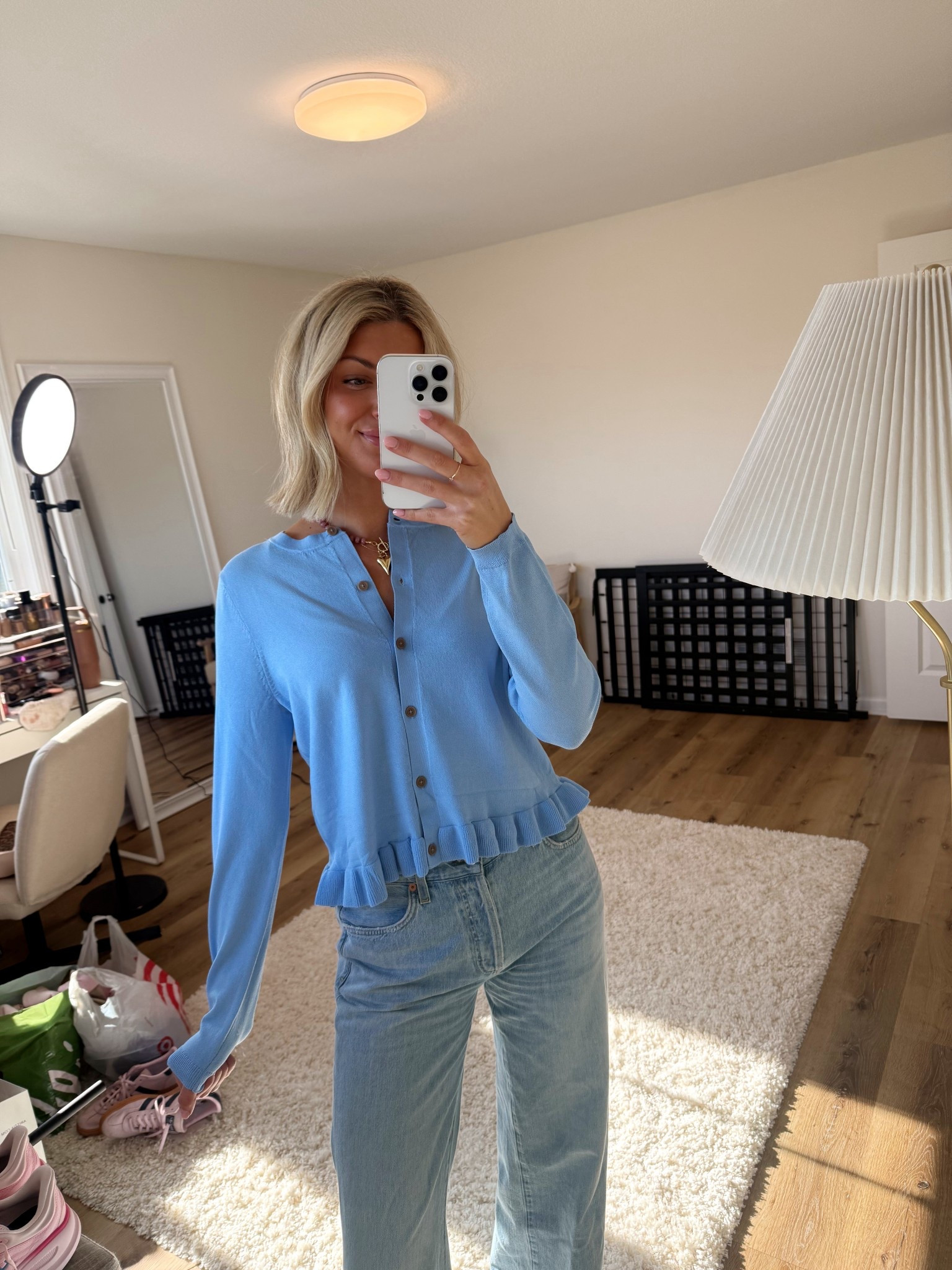 Day 1 of 5 of everyday mom outfits! I’m a medium in this sweater 

#LTKmomlife #LTKootd #LTKTall