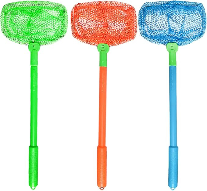 Fishing Net, TSYAN 3 Pack Bug Net Catching Crab Insect Nets Beach Toys Floating Bait Butterflies ... | Amazon (US)
