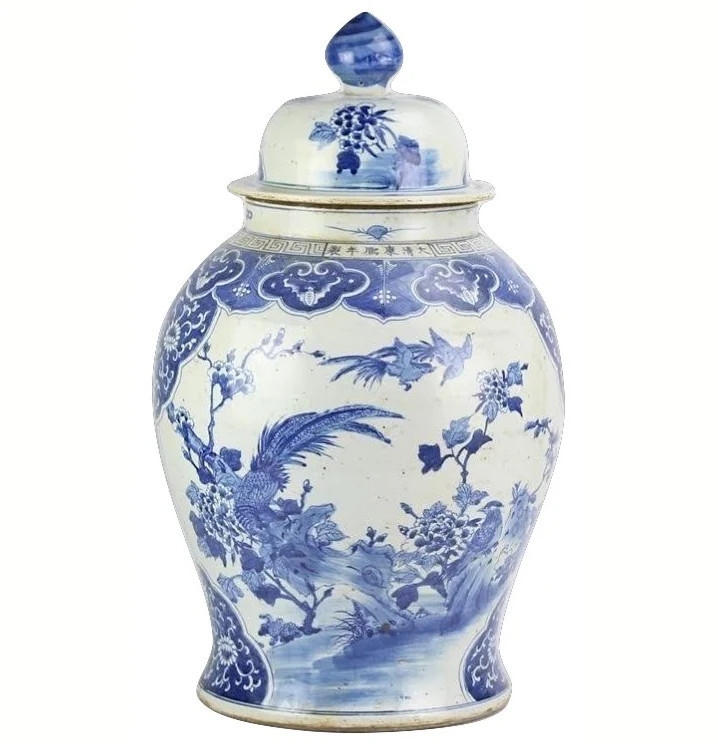 Large Pheasant Ginger Jar | The Enchanted Home