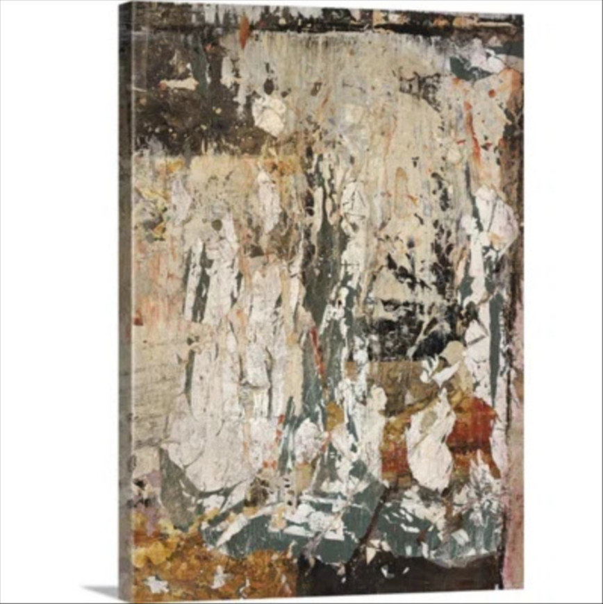 Framed abstract painting print, Aged Wall X by Alexys Henry