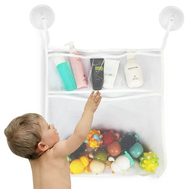 Toplive 2 x Mesh Bath Toy Organizer, Bath Toy Storage for Baby Bath Toys, Hanging Bath Toy Holder... | Walmart (US)