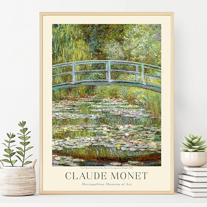 Claude Monet Prints, Museum Gallery Exhibition Poster, Claude Monet Art Works, Claude Monet Poste... | Amazon (US)