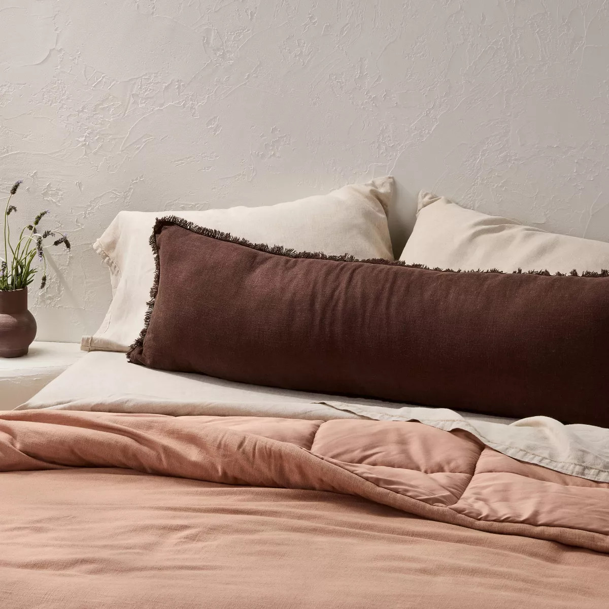 Lumbar Heavyweight Linen Blend Throw Decorative Pillow - Casaluna™ | Target