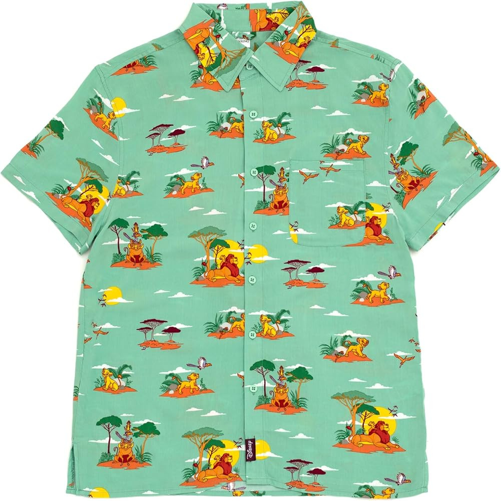 Disney Lion King Simba Nala Timon Pumbaa Mufasa Zazu Matching Family Hawaiian Button Down Shirt T... | Amazon (US)
