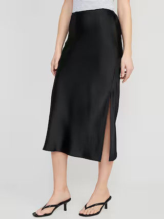 Satin Midi Slip Skirt for Women | Old Navy (US)