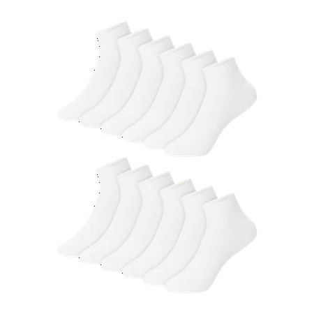 Ankle Socks 12 Pairs Moisture-Wicking Socks for Kids Cushioned | Walmart (US)