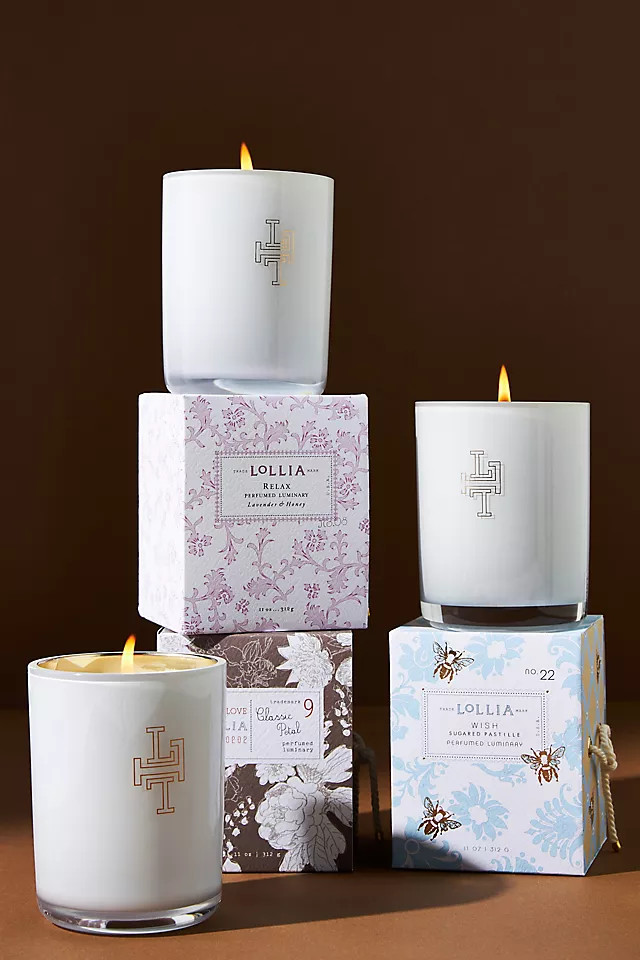 Lollia Luminary Boxed Candle | Anthropologie (US)