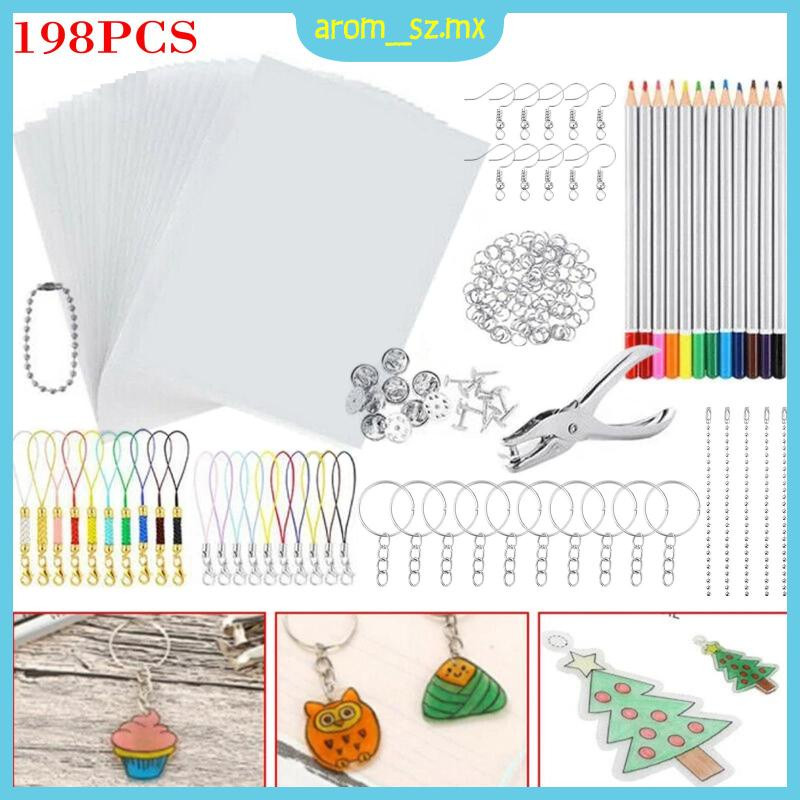 Heat Shrink Plastic Sheets Set Shrinky Film for Keychain | Shopee (BR)