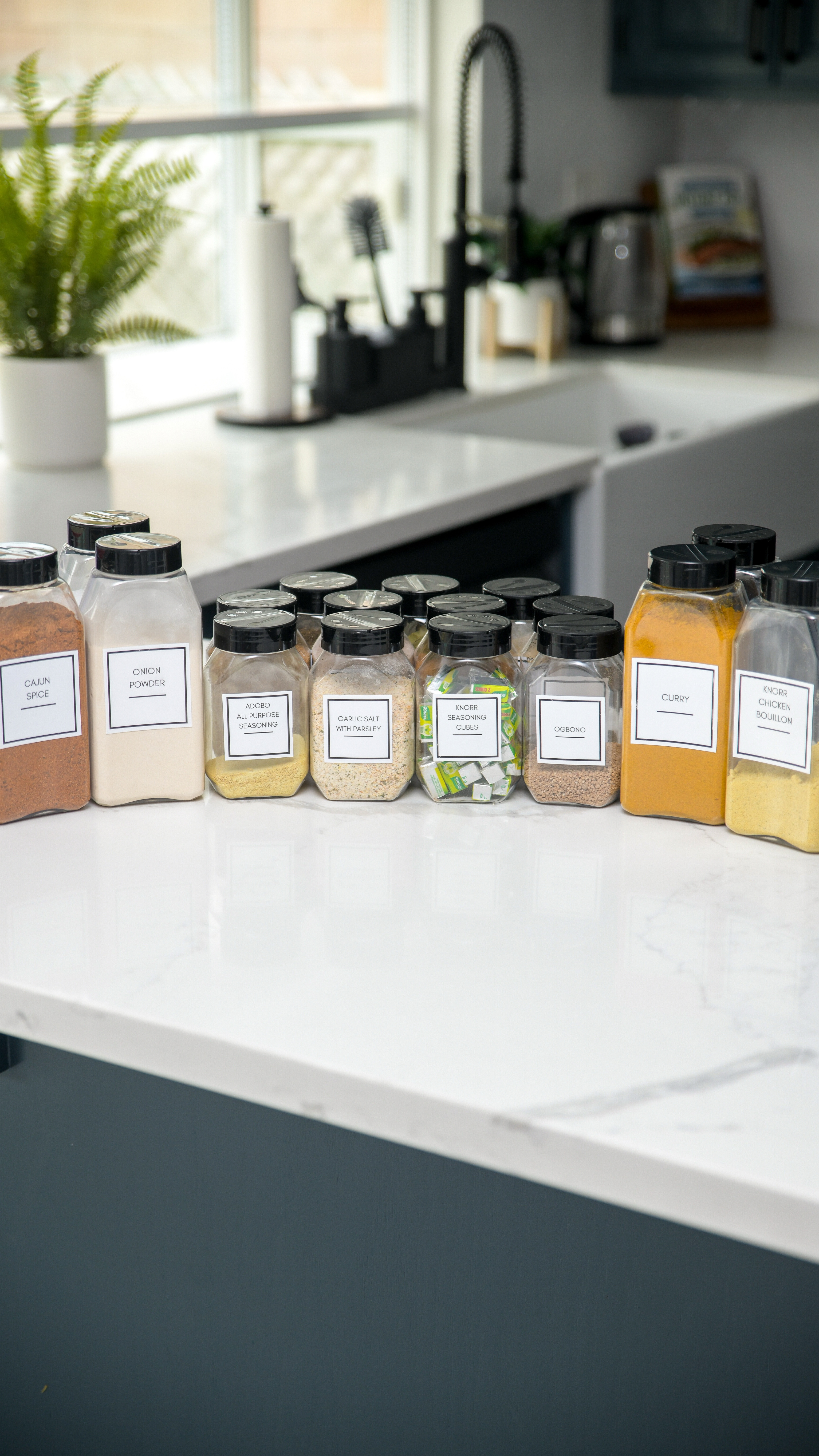 Spice jar and kitchen pantry organization/labeling.  Large spice jars 

#LTKHome