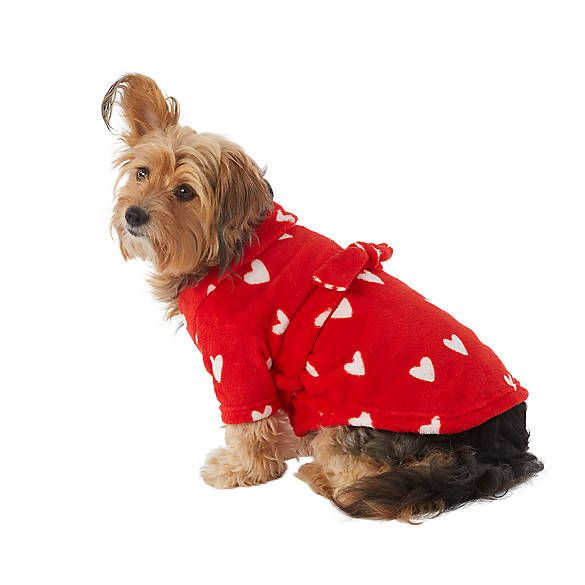 Top Paw® Valentine's Day Plush Dog Robe | PetSmart