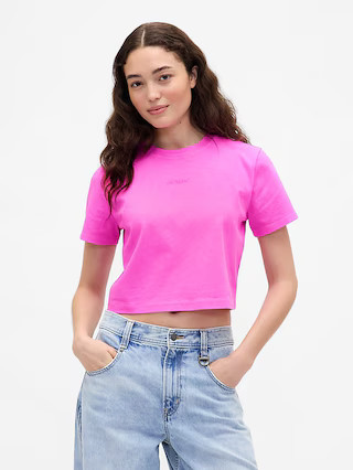 Gap × BÉIS Organic Cotton VintageSoft Crop Graphic T-Shirt | Gap (US)