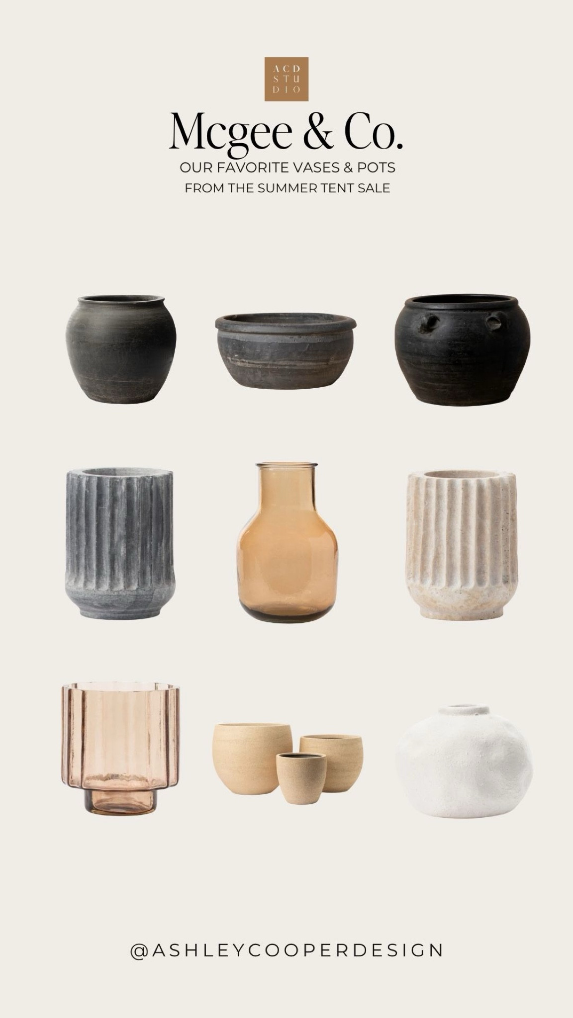 TENT SALE pottery and vases from
McGee & Co

#LTKHome #LTKSaleAlert #LTKSummerSales