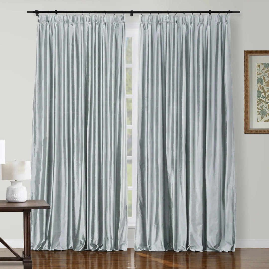 Selman Dupioni Silk Drapery Pleated | TWOPAGES