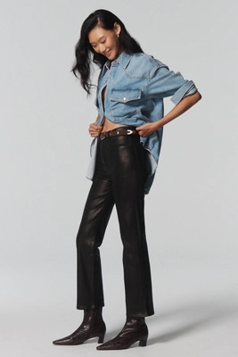 FRAME Le Sleek High-Rise Straight-Leg Jeans | Anthropologie (US)