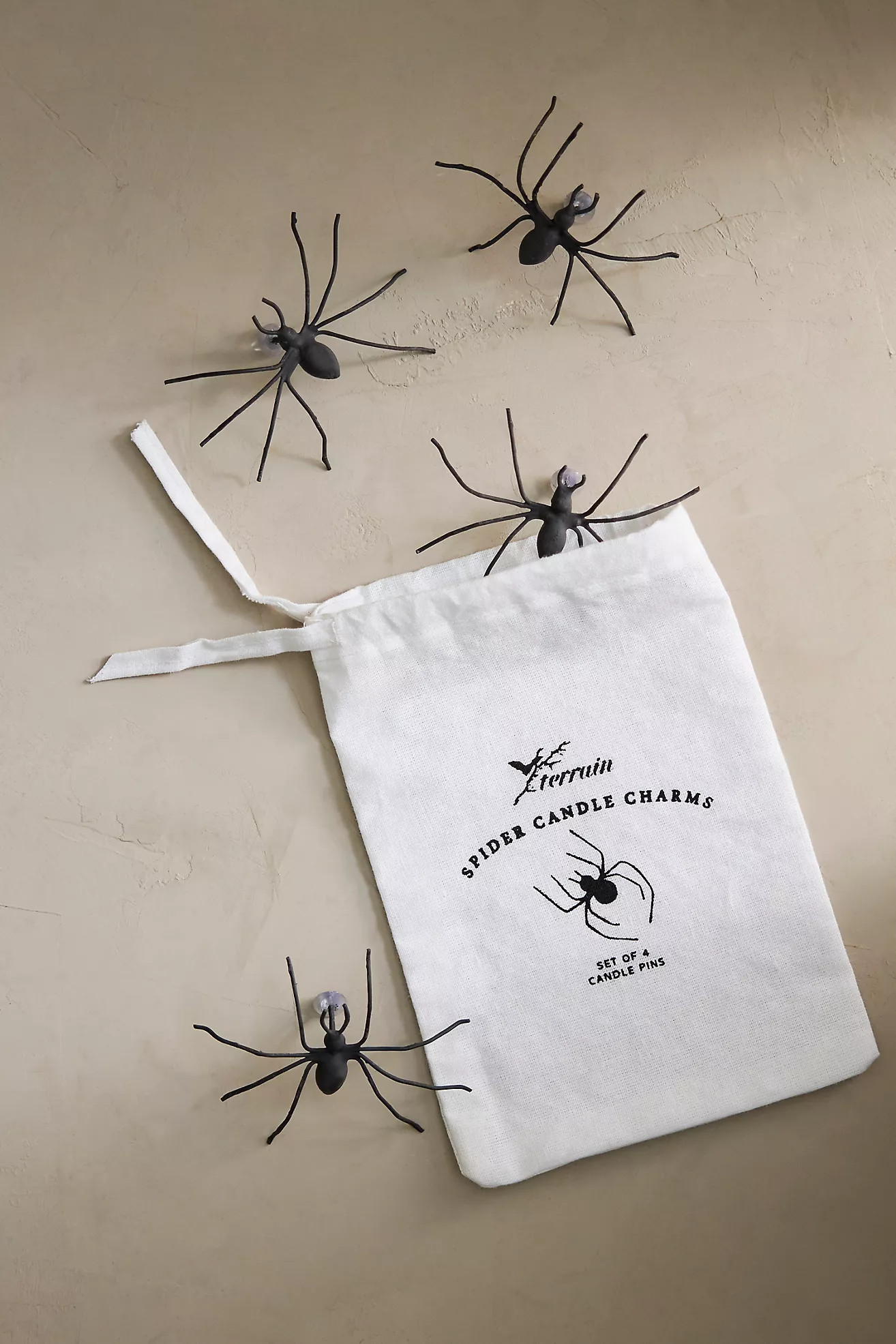 Spider Candle Pins, Set of 4 | Anthropologie (US)