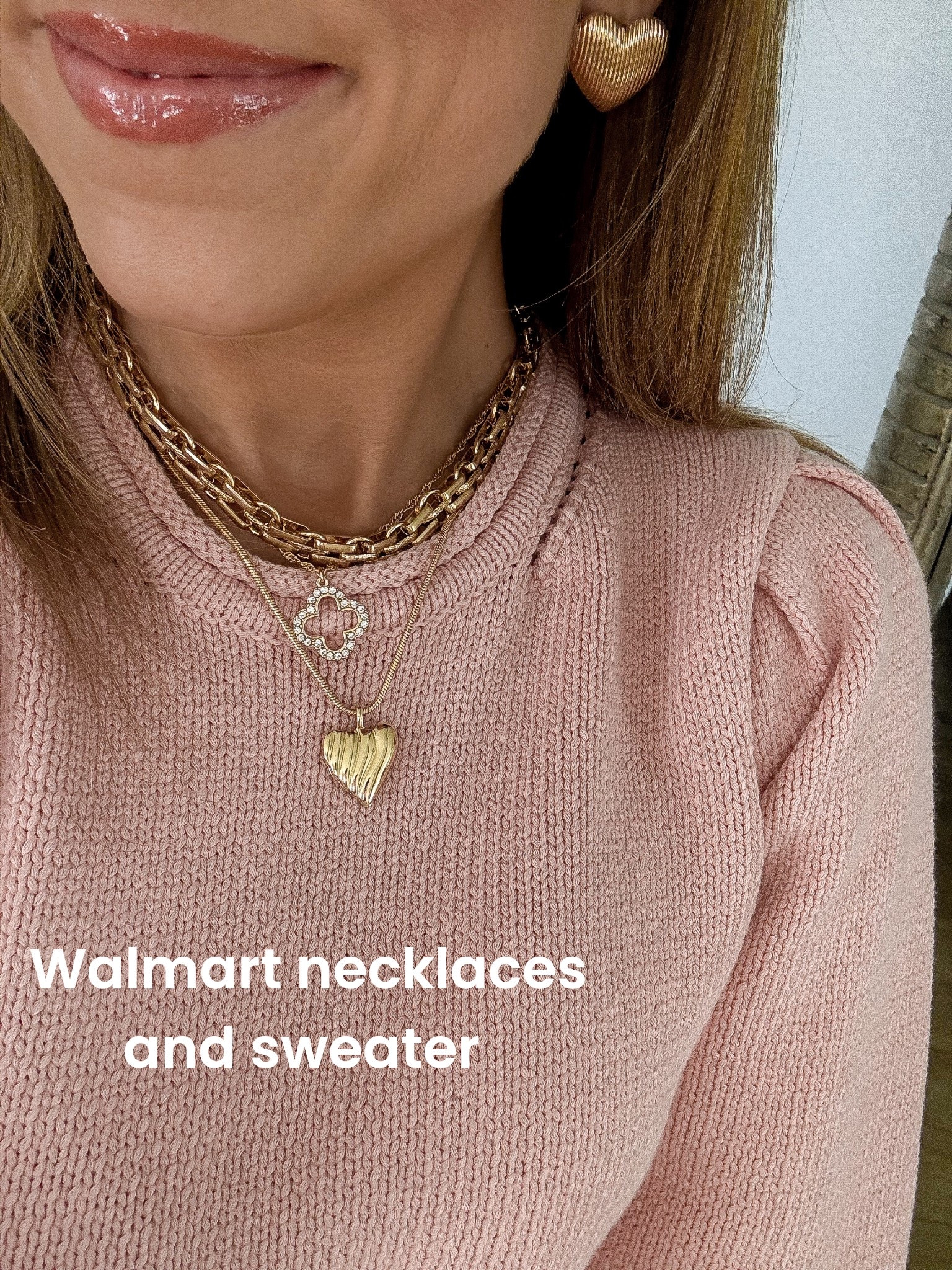 This Walmart necklace stack is everything — and every single piece is under $10 ✨ From the layered gold chains to the sweet heart pendant and sparkly charm details, these necklaces create the prettiest, effortless stacked look that instantly elevates any outfit.

If you love affordable Walmart fashion finds, these are such good everyday pieces — perfect for dressing up a simple tee, adding polish to work outfits, or finishing off casual looks. They look way more expensive than they are and make great gift ideas too.

Proof that you can build a beautiful necklace stack on a budget 💛

#walmartfashion #walmartfinds #walmartstyle #affordablenecklaces #necklacestack #budgetstyle #everydayaccessories #heartnecklace #lookforless #walmartnewarrivals #styleinspo #giftideas