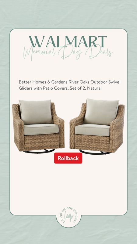 My Better Homes & Gardens chairs are on sale today! 