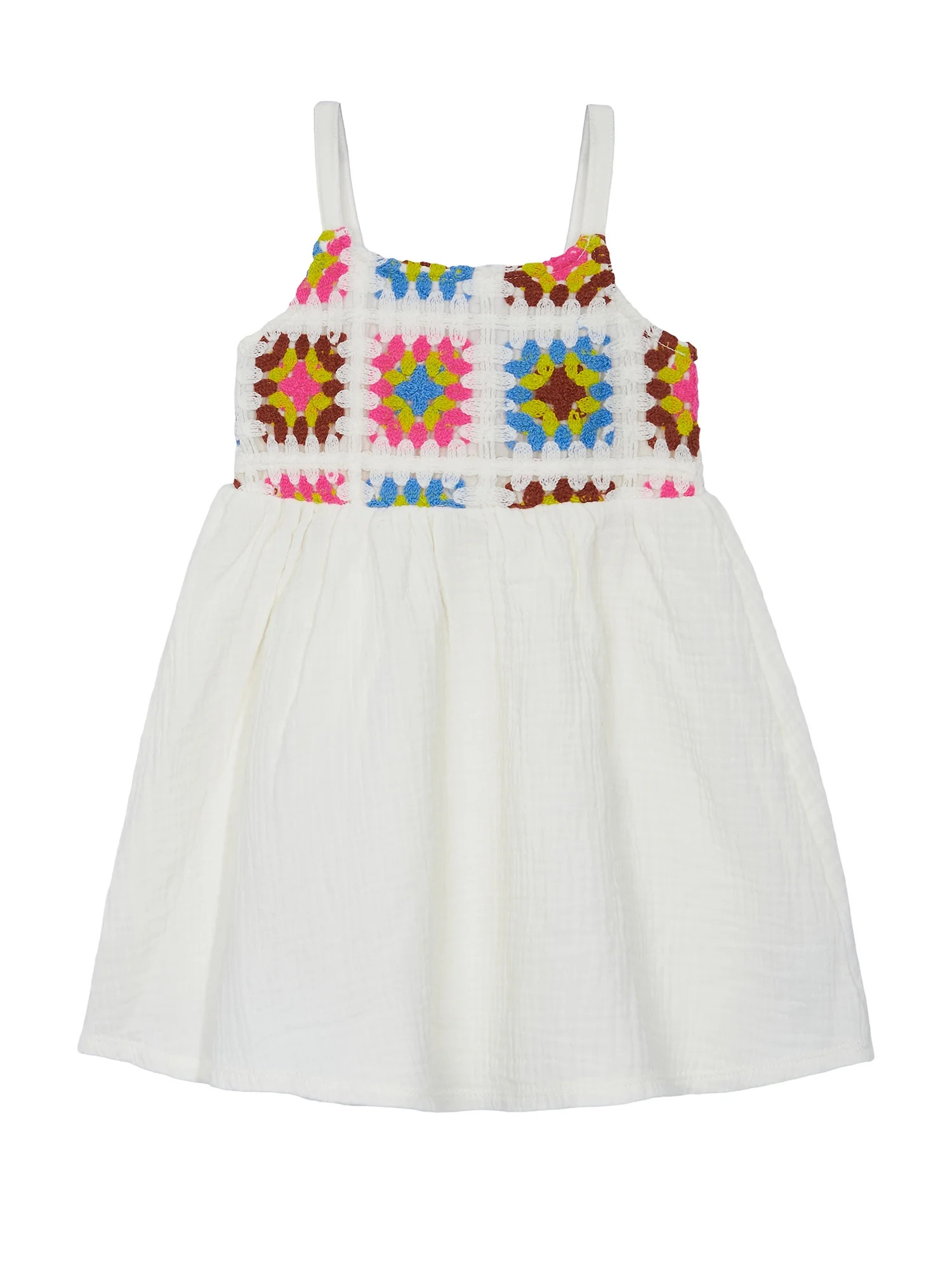 Wonder Nation Girls Crochet Dress, sizes 12M - 5T | Walmart (US)