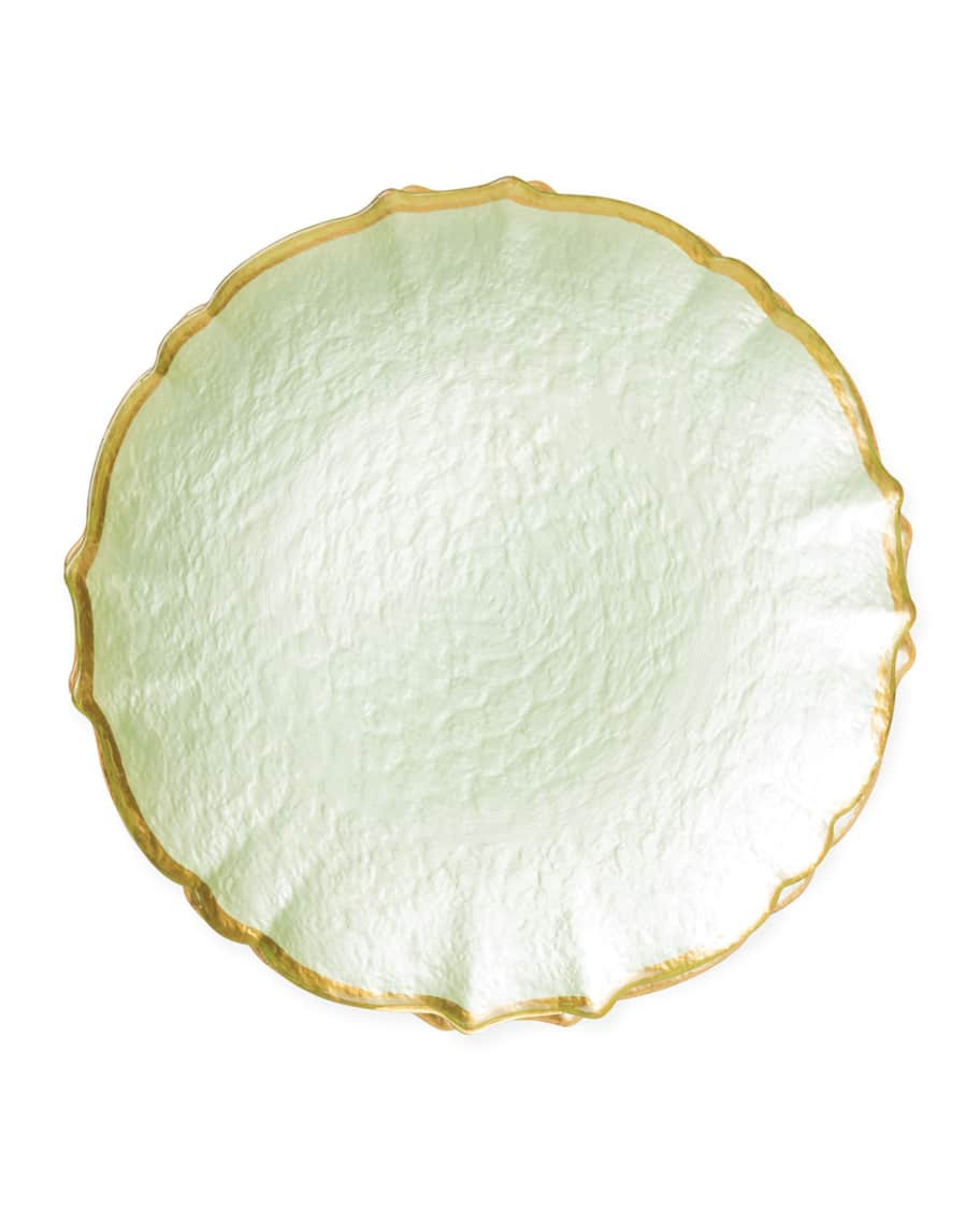 Pastel Glass Salad Plate, Pistachio | Neiman Marcus