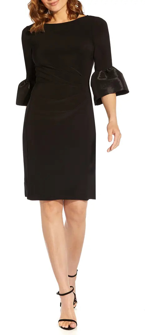 Bell Sleeve Jersey Sheath Dress | Nordstrom