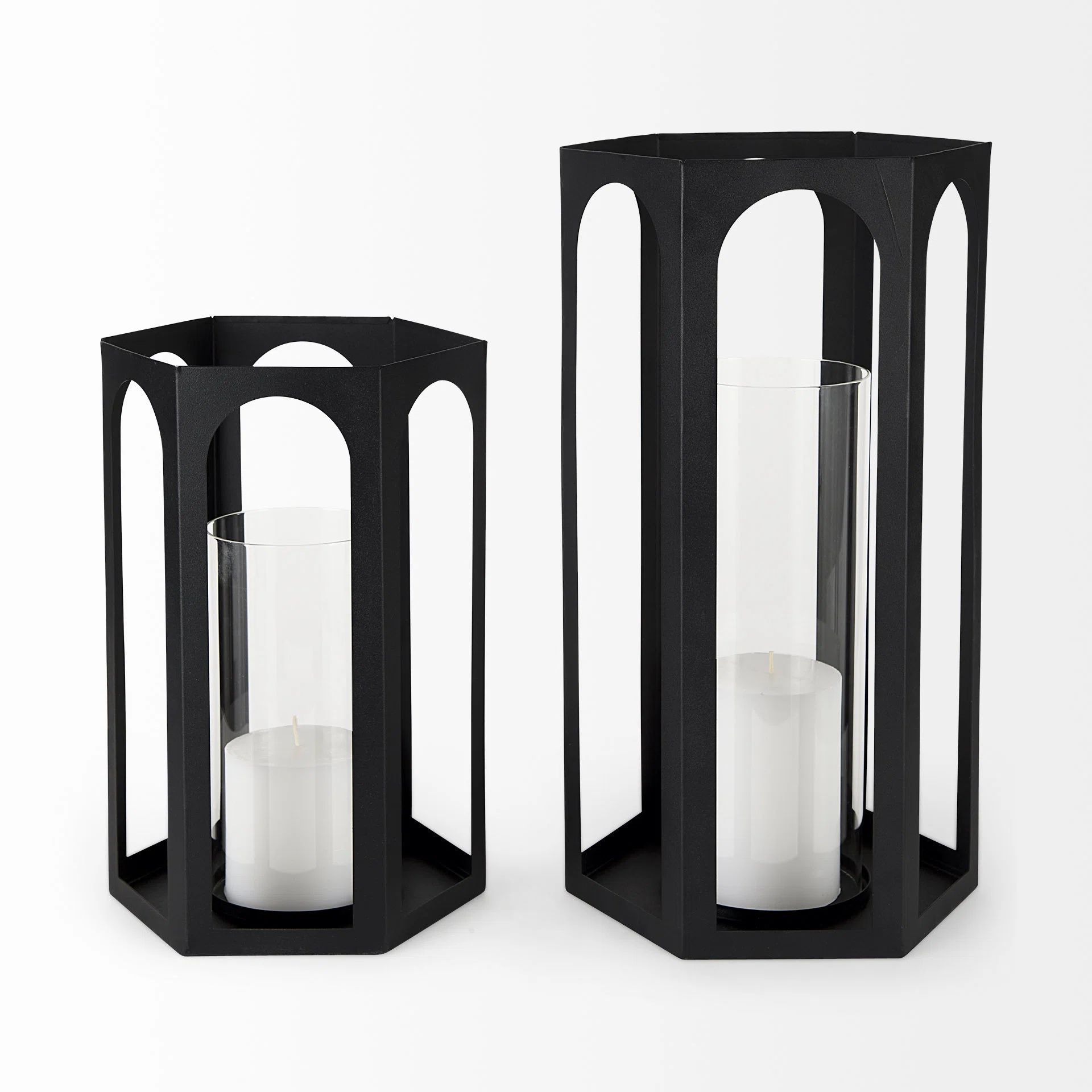 2 Piece Tabletop Lantern Set with Candle Included | Wayfair North America