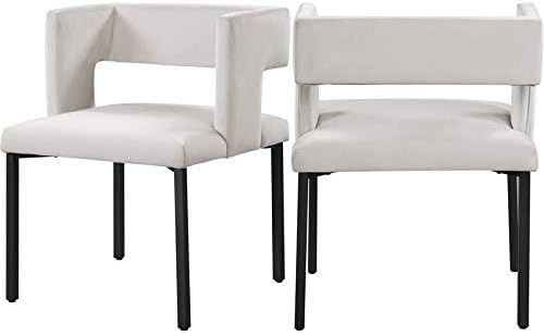 Meridian Furniture Caleb Collection Modern | Contemporary Upholstered Dining Chair with Unique Sq... | Amazon (US)