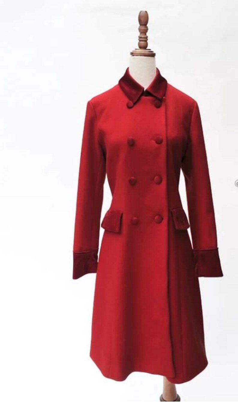 Kate Middleton Red Coat Duchess of Cambridge Dark Red Burgandy | Etsy | Etsy (US)