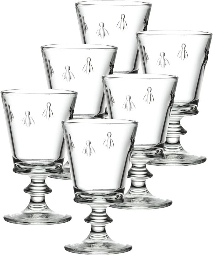 La Rochere Napoleon Bee 12 oz Wine Tasting Glasses - Set of 6. Iconic French Wine Glasses w/ the ... | Amazon (US)