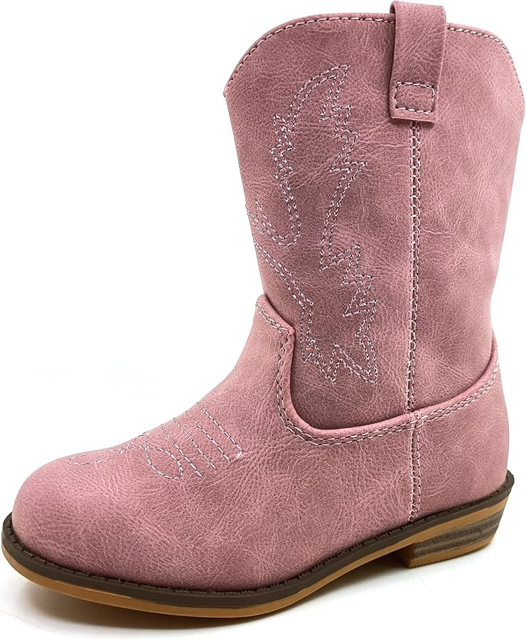 ICEBIRDS Girl's Western Cowboy Boots, Toddler Little Big Kids Western Riding Shoes | Amazon (US)