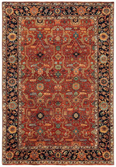 Ralph Lauren Richmond RLR9551A Vintage Red Area Rug | RugStudio.com