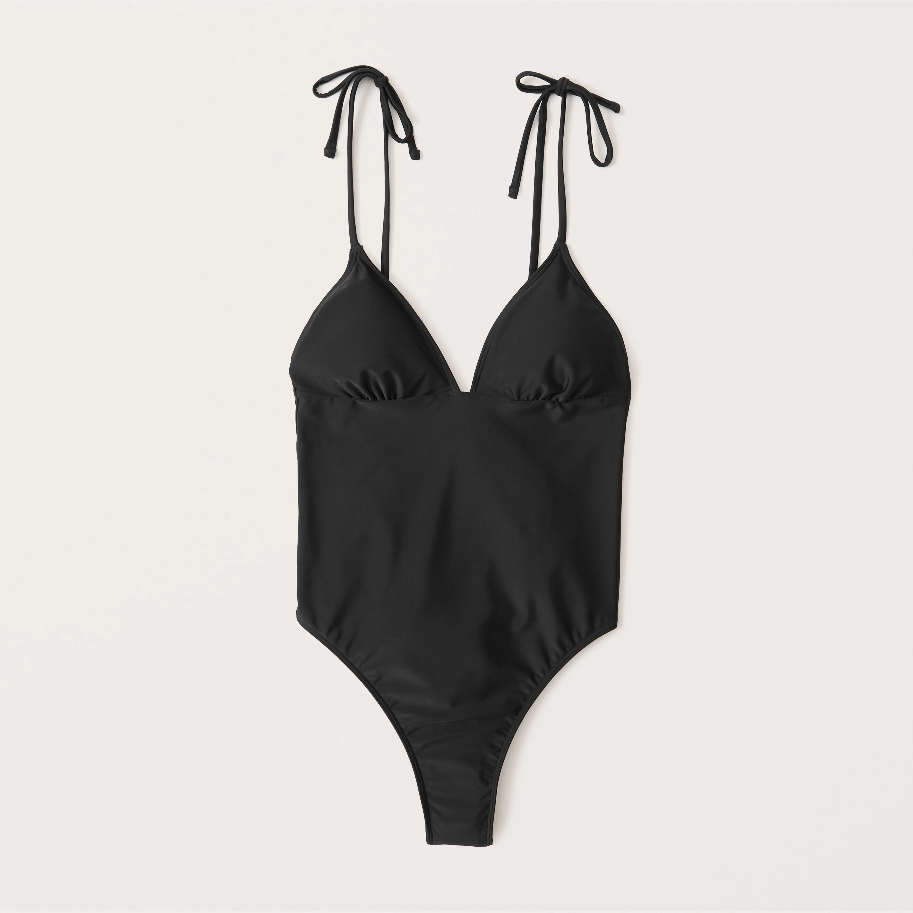 Tie-Shoulder One Piece Swimsuit | Abercrombie & Fitch (US)