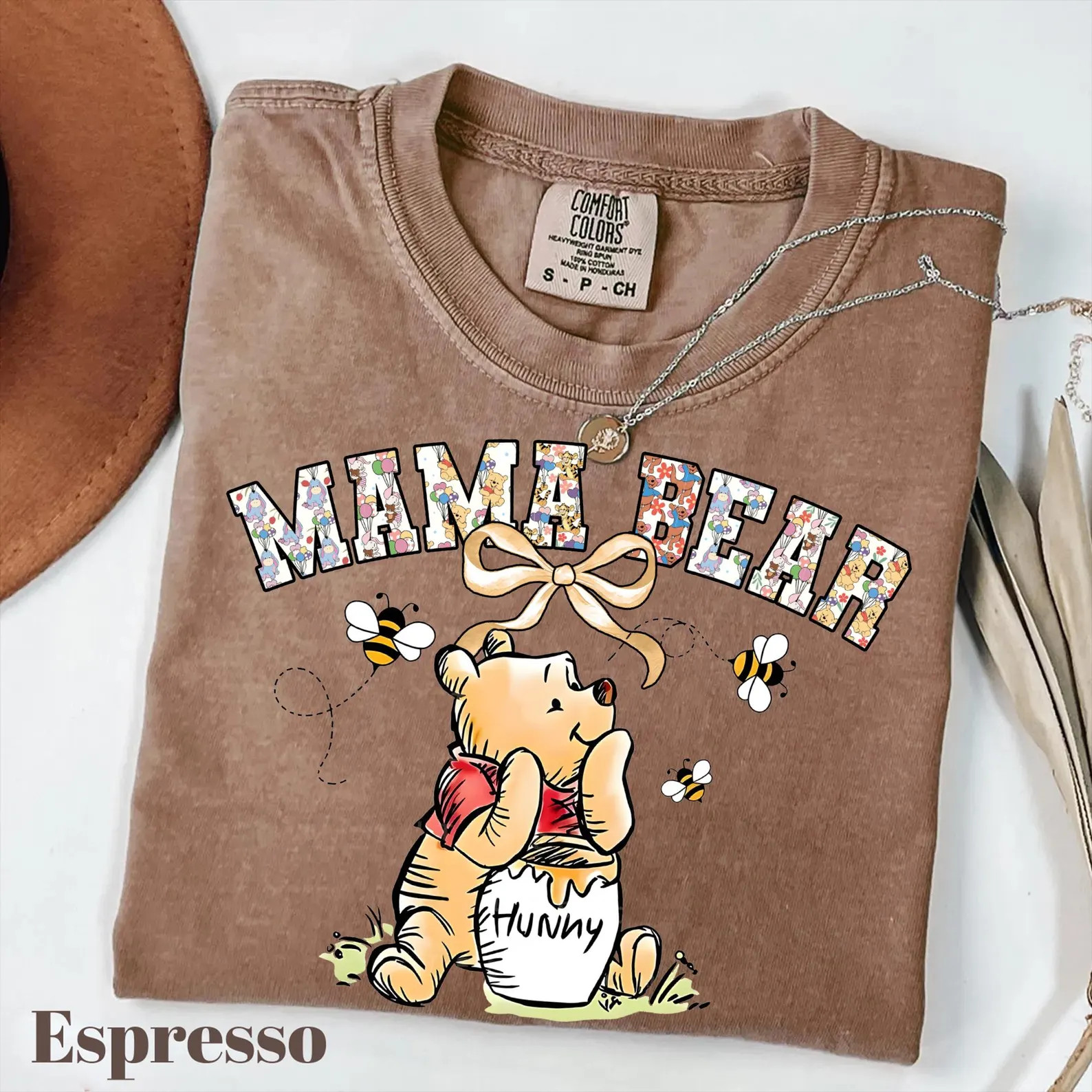 Comfort Colors Pooh Mama Bear Shirt, Disney mom shirt, Gift for mom, mama bear shirt, disney shir... | Etsy (Global)