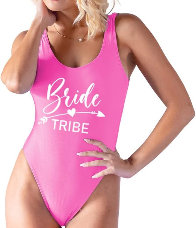 Bride Babe Swimsuit Bridal Swim Suits Bachelorette Party Favors Bride Bathing Suit Bachelorette P... | Amazon (US)