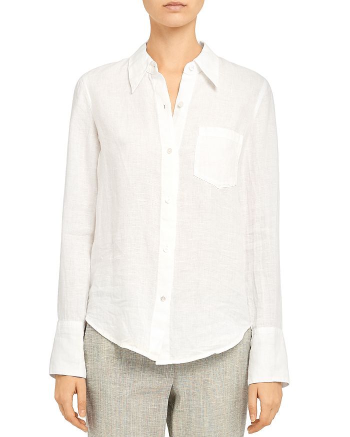 Linen Button-Up Shirt | Bloomingdale's (US)