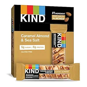 KIND Bars, Caramel Almond & Sea Salt, Healthy Snacks, Gluten Free, Low Sugar, 6g Protein, 12 Coun... | Amazon (US)