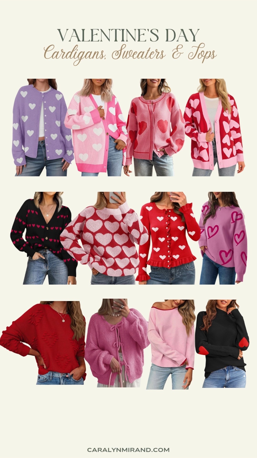 Valentine’s Day cardigans & sweaters

#LTKWorkwear #LTKSeasonal #LTKBeauty