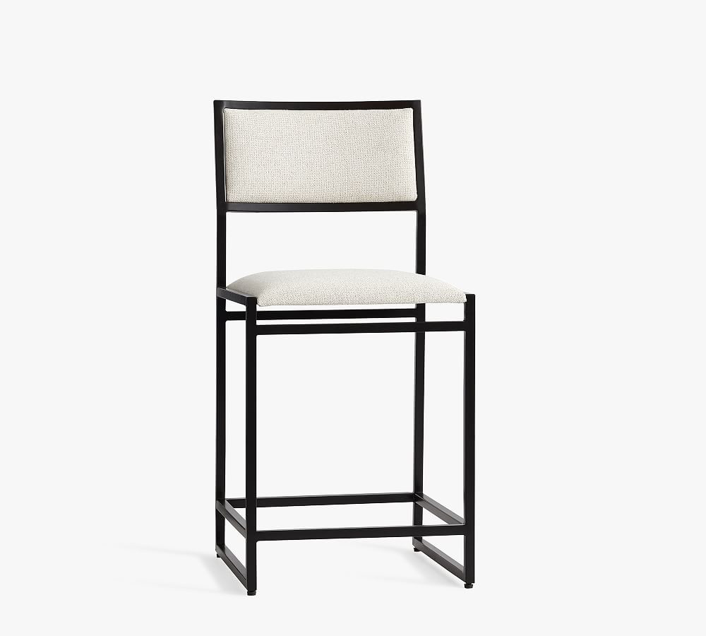 Hardy Upholstered Stool | Pottery Barn (US)
