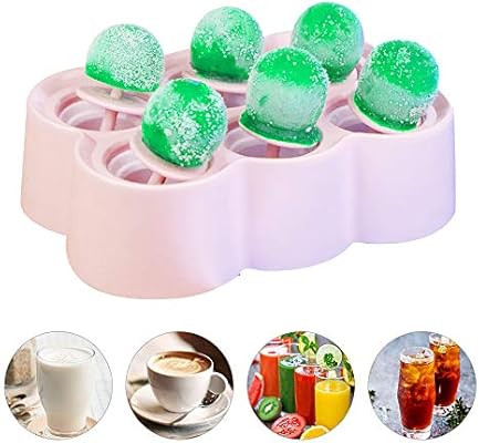 Amazon.com: Small Silicone Popsicle Molds for Kids Toddlers Homemade Ice Cream Pop Molds with Sti... | Amazon (US)