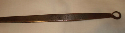 Antique Hand Forged Wrought Iron Brass Long Handle Skimmer Dipper Ladle Kitchen | eBay US