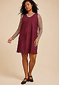 Plus Size Bare Faux Suede Shift Dress | Maurices