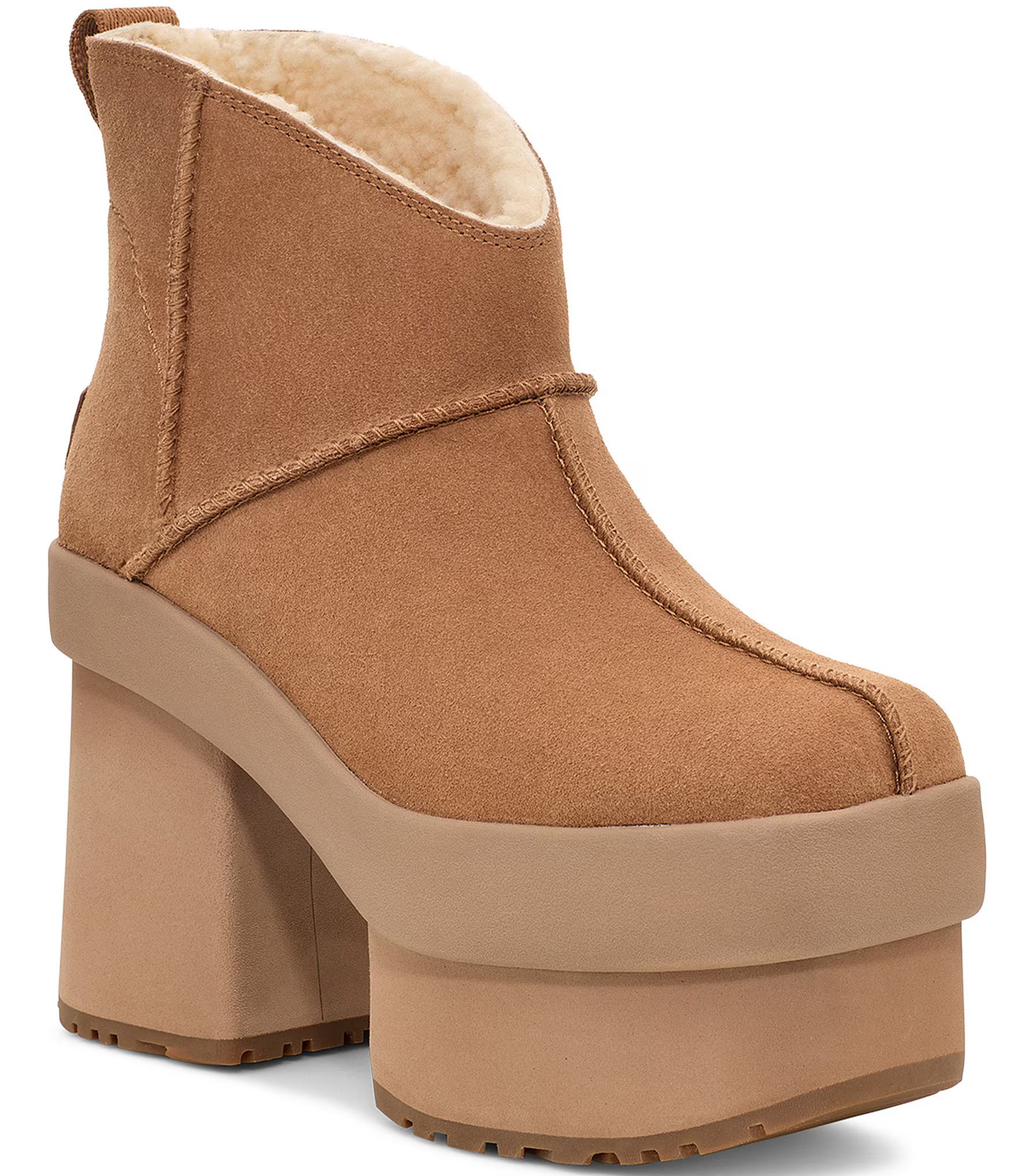 New Heights Platform Mini Fur Lined Booties | Dillard's