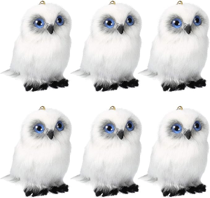 Skylety 6 Pieces Mini Owl Plush Toy 3.2 Inch Gray White Plush Stuffed Animal Toy Soft Tiny Owl Do... | Amazon (US)