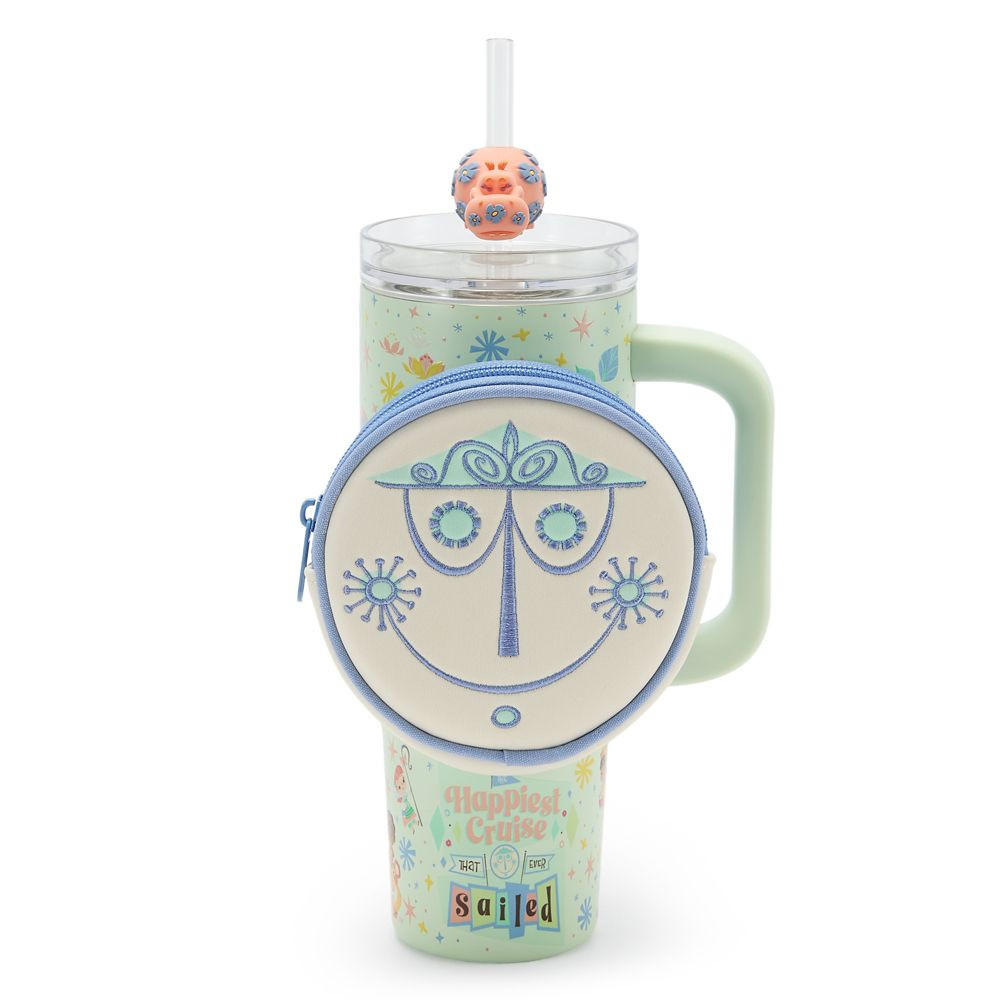 ''it's a small world'' Stainless Steel Travel Tumbler with Straw and Zip Case | Disney Store