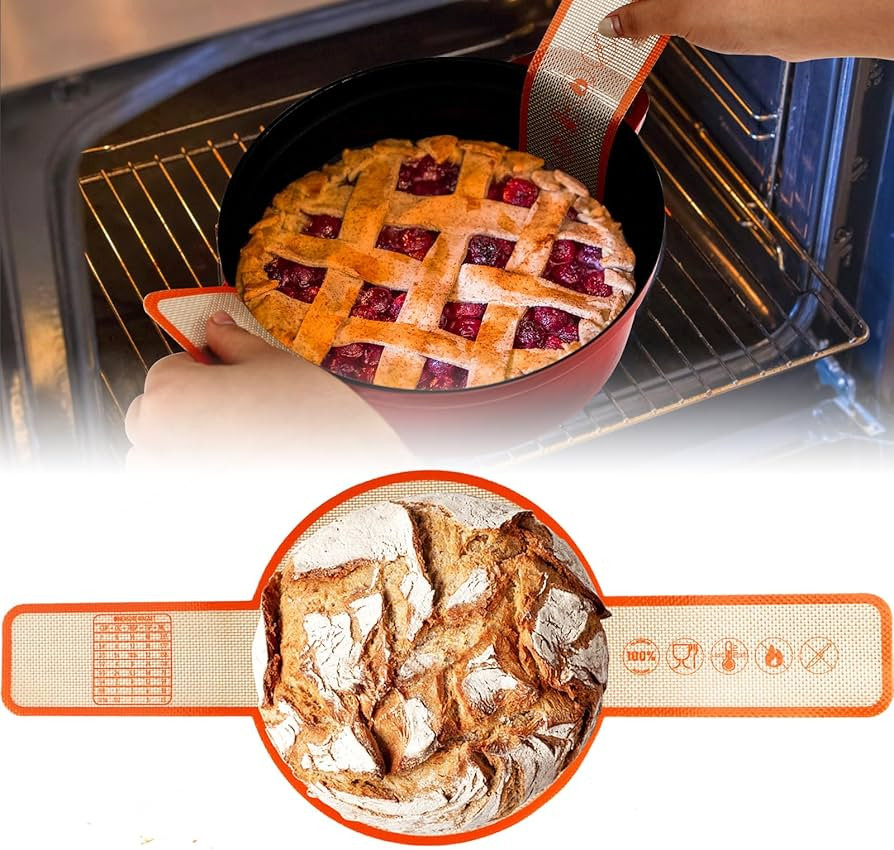 UBeesize Thickened Silicone Bread Sling, Reusable Sourdough Bread Baking Mat For Dutch Oven 2-8 Q... | Amazon (US)