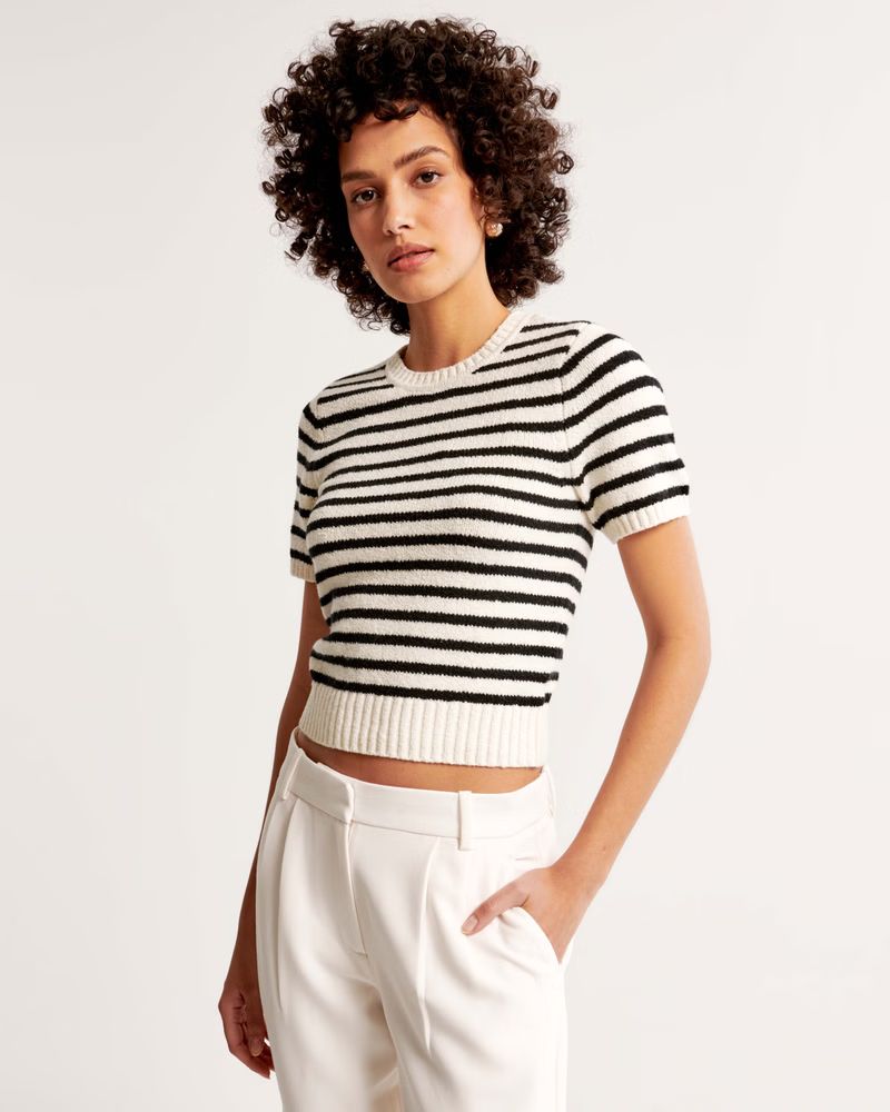 Women's Crew Sweater Tee | Women's New Arrivals | Abercrombie.com | Abercrombie & Fitch (US)