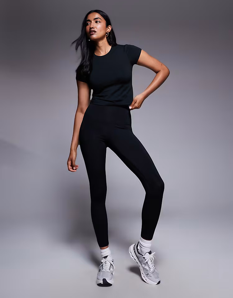 ASOS 4505 Tall Icon slim kick soft touch yoga legging in black | ASOS (Global)