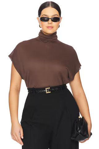L'Academie by Marianna Amerson Knit Top in Chocolate Brown from Revolve.com | Revolve Clothing (Global)