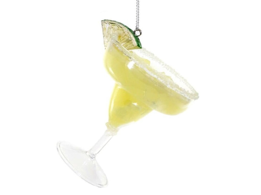 Margarita Cocktail Glass Christmas Ornaments - Etsy | Etsy (US)