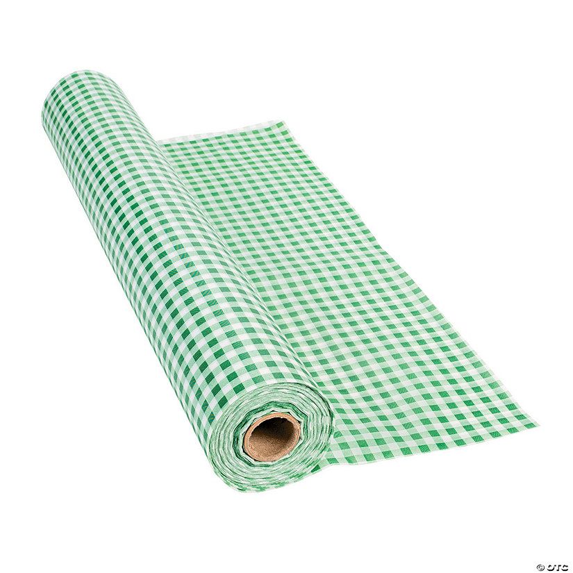 Gingham Plastic Tablecloth Roll | Oriental Trading Company