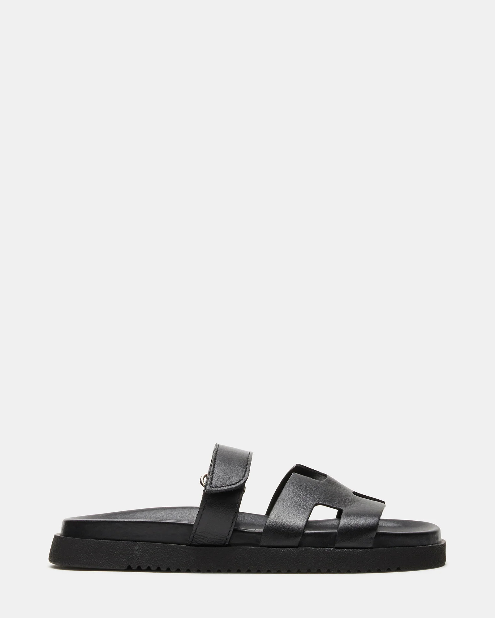 Steve Madden Women's Mayven Slide Sandals - Black - Size 8.5 - Leather | Steve Madden (US)
